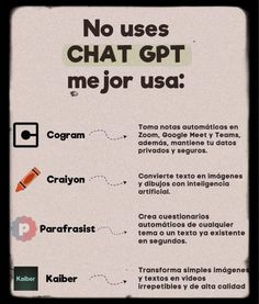 a sign that says no uses chat ggt mejor usa