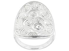 Artisan Collection of Ireland™ Sterling Silver Statement Ring. Measures Approximately 0.78"L x 1.05"W. Not Sizeable. Artistic Style Rings, Elegant Sterling Silver Ring With Artistic Design, Silver Rings With Artistic Design, Silver Rings With Artistic Design For Anniversary, Elegant Rings With Artistic Design For Gift, Elegant Silver Rings With Artistic Design, Silver Anniversary Rings With Artistic Design, Artistic Silver Round Rings, Silver Jewelry With Artistic Design For Formal Occasions