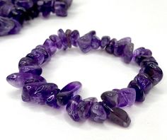 Amethyst Chips Bracelet You will receive 1 (ONE) Amethyst Chips Bracelet similar to the item in the picture Great for mixing and matching with other regular bracelets. . Amethyst is a popular gemstone known for its purple color, but it also has metaphysical benefits. It is believed to have a calming and balancing effect on the mind and emotions, helping to soothe stress, anxiety, and negative emotions. Amethyst is also associated with spiritual awareness and intuition, making it useful for medit Crystal Bracelet Aesthetic, Amethyst Crystal Bracelet, Bracelet Aesthetic, Crystal Chips, Crystal Therapy, Beads Bracelets, Make An Effort, Gemstone Beaded Bracelets, Spiritual Awareness