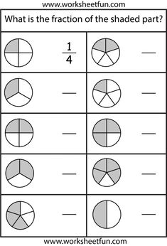 the worksheet for fraction numbers and fractions