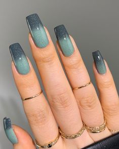 Sage Green Winter Nails, Pink Peppermint