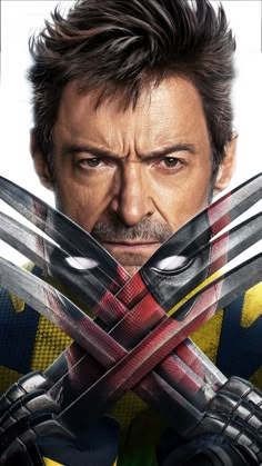 the poster for ant - man and the waspman has been pulled back to reveal wolverine's face