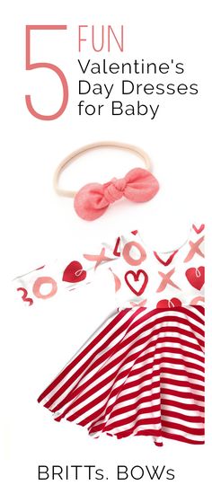 5 Fun Valentine's Day Dresses for baby | Perfect little accessories for any baby girls outfit | Click to read | Shop for baby & toddler bows | Britts Bows On Etsy #babybows #toddlerbows #babyheadbands Baby First Valentines Day Photos, Baby First Valentines Day, First Valentines Day, Valentines Accessories, Holiday Outfit Inspiration, Little Accessories, Knotted Baby Headband, Sparkle Outfit