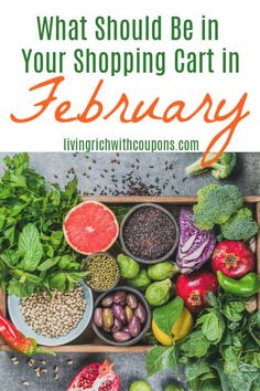 Shopping for in season foods is a great way to stretch your budget! Learn what food should be in your shopping cart this February! Extreme Couponing Tips, Couponing Tips, Living Rich, Money Saving Methods, Way To Save Money, Items To Buy, Month Of February, Money Frugal, Comfort Soup