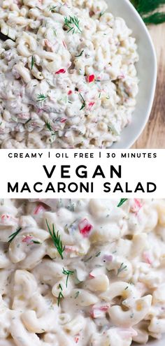 macaroni salad with cream cheese and fresh herbs