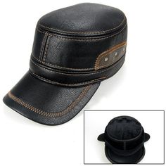 Out of all the leather products in the market, we believe it is an absolute must for one to own a good quality leather cap. Adding a unique and sophisticated touch to your personality, a leather cap will always come in handy. This deep black baseball cap is a perfect example of such a product. Made with the best grade faux leather, it rocks a superb patchwork design with a contrasting shade of brown threading. Wearing this to any of the games will do the double trick, it’ll keep you protected from the blazing sun and have all eyes set on you! An inexpensive product yet rocking a stud like an appearance, the product comes in three shades of black, brown and camel. The inner lining of the cap is made smooth and silky to make it comfortable with adjustable ear muffs which can be altered to yo Leather Hat With Ear Flaps For Outdoor, Black Hat With Adjustable Leather Sweatband, Black Leather Hat With Leather Patch, Black Adjustable Hat With Leather Sweatband, Adjustable Black Hat With Leather Sweatband, Adjustable Leather Baseball Cap For Winter, Black Leather Baseball Cap With Leather Patch, Black Leather Adjustable Baseball Cap, Adjustable Black Leather Baseball Cap