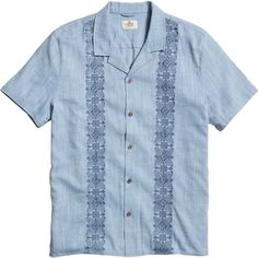 Whether we are out at dinner or lounging at the beach, the Marine Layer Embroidered Stretch Selvage Short-Sleeve Shirt is one of our favorites to throw on. Featuring a stretchy cotton construction, the Embroidered Stretch Selvage Short-Sleeve Shirt is super soft and comfortable. The button-up design works well in any casual setting, and the embroidered details add a little extra style flair. Resort Shirt, Marine Layer, The Marine, Embroidered Details, Mens Short Sleeve Shirt, At The Beach, Short Sleeve Shirt, Access Denied, Sleeve Shirt