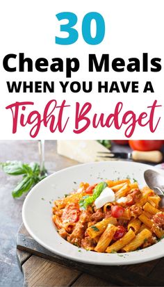 Dirt Cheap Meals Frugal Food