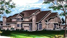 this is an artist's rendering of these house plans