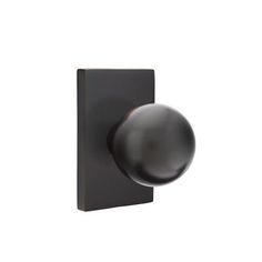 an image of a black door knob on a white background