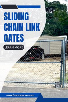 sliding chain link gate Chain Link Fence Gate Ideas, How To Make A Chain Link Fence Taller, Extend Chain Link Fence Height, How To Install A Chain Link Fence Gate, Attractive Chain Link Fence, Sliding Gate, Automatic Gate, Chain Link Fence