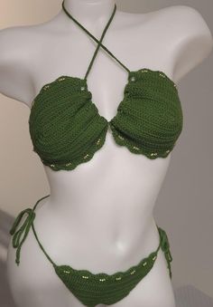 Turn heads and radiate confidence in this exclusive crochet bikini set. Handcrafted for a look as unique as you are! This bikini is crafted from a luxurious 50% cotton and 50% acrylic blend, offering both the natural breathability of cotton & the soft, comfortable feel of acrylic. Perfect for soaking up the sun in comfort!  Transform your look in three stylish ways with our adjustable straps! This bikini ensures a perfect fit and endless versatility, letting you customize your beach vibe. -------CARE--------- For the gentlest care, hand wash it with cool water only and lay it flat to dry. Alternatively, you can machine wash on a gentle cycle with cool water, but always lay it flat to dry. Remember, the dryer can be a foe to delicate crochet, so skip that step! -------SIZE-------- We kindly Crochet Swimwear Pattern, Crochet Beach Wear, Handmade Bikinis, Crochet Bathing Suits, Crochet Swimsuit, Bikinis Crochet, Crochet Swim, Quick Crochet Patterns, Radiate Confidence