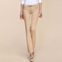 Gender: FemaleDecoration: NoneFit Type: SlimPant Style: Wide Leg PantsPattern Type: SolidFront Style: FlatStyle: FormalWaist Type: MidFabric Type: DenimMaterial: Polyester, AcrylicLength: Full LengthClosure Type: Zipper Fly Wide Leg Pants Pattern, Gorgeous Clothes, Formal Casual, Love Clothing, Casual Stylish, Lovely Clothes, Womens Jeans, Denim Trousers, Pants Pattern