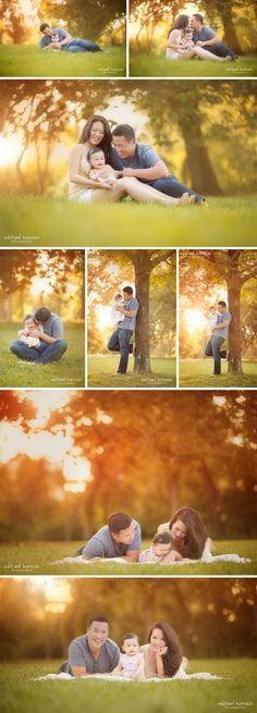 a couple cuddles under the shade of a tree in an open field at sunset