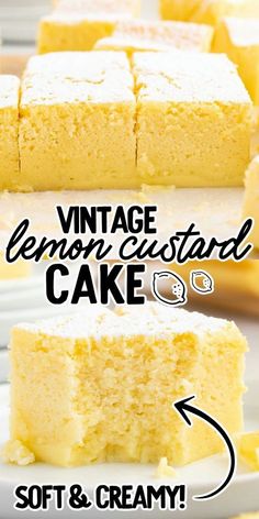 Lemon Custard Cake Lemon Desert, Luscious Recipes, Oatmeal Pie, Magic Custard Cake, Lemon Cakes