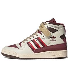 adidas Forum 84 High x Cuts & Slices 'Pull Up Beloved' FZ6567 (SNKR/Retro/Skate/Casual/Unisex) Adidas High Forum, Red Adidas Forum, Adidas Forum High, Retro Adidas, Adidas High, Adidas Forum, Red Adidas, Pull Ups, Art Book