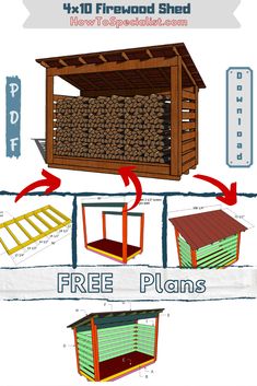 how to build a firewood shed with free plans