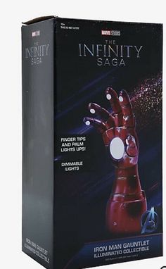 the box for the iron man gaunt light up figure