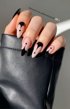 Unghie Nail Art, Witchy Nails, Edgy Nails, Lines On Nails, Classy Acrylic Nails