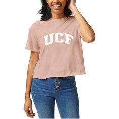 Embrace casual style while repping your UCF Knights pride in this Clothesline Cropped T-Shirt. Made from 100% heavyweight cotton, this Official League tee delivers an authentically comfy feel reminiscent of sun-dried clothes fresh off the line. Its cropped hem with raw edge adds a modern, stylish touch. Ucf Knights, Cropped T Shirt, Clothes Line, Crop Tshirt, Sun Dried, Raw Edge, The Line, Knights, Casual Style