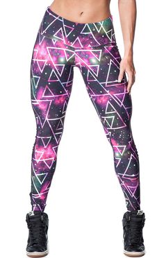 Vestem - Space Leggings - Roni Taylor Fit - 1 Shape Leggings, Affordable Workout Clothes, Space Leggings, Yoga Attire, Cute Athletic Outfits, Hardcore Workout, Yoga Workout Clothes, Workout Clothes Cheap, Gothic Leggings