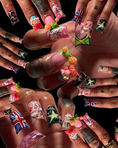 POPART- inspired by all the things I like at the moment | Instagram Halloween Acrylic Nails, Claw Nails, Exotic Nails, Really Cute Nails, Acrylic Nails Coffin Pink