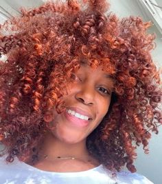 Copper curls for the win! 😍 #hairinspo #haircutinspo #curlyhair #curlyhaircut Copper Curls, Curly Haircut, Curly Hair Cuts, Light Hair, Hair Inspo, Curly Hair Styles, Hair Cuts