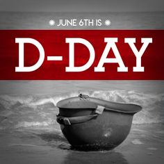 a red and white photo with the words d - day on it