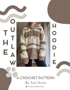 a crochet pattern for a hooded sweater