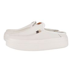 Austin Lift Leather White - Women's Slip-On Shoes | HEYDUDE shoes Heydude Shoes, School Uniform Shoes, School Uniform Kids, Affordable Shoes, Women's Slip On Shoes, Wide Shoes, Womens Mules, Shoe Sale, Leather Top