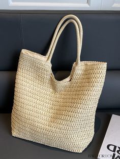 BagForLove - Spacious Double Handle Straw Beach Bag for Stylish Vacation Product Description Color White Style Elegant Pattern Type Plain Bag Size Oversized Material PP Size Chart INCH CM Bag Length Bag Width Bag Height Handle Height 16.1 inch 4.7 inch 15.4 inch 9.4 inch Bag Length Bag Width Bag Height Handle Height 41 cm 12 cm 39 cm 24 cm Details Pictures Similar Products h2 { text-align: center; } /* æ¢è¡ */ li{ white-space: normal; word-break: break-all; word-wrap: break-word; } .red-box { Vacation Straw Bag With Braided Handles, Large Rectangular Summer Shoulder Bag, Large Rectangular Shoulder Bag For Summer, Large Double Handle Bag For Summer, Large Rectangular Bag For Summer, White Hobo Shoulder Bag For Beach Season, Large Summer Shoulder Bag For Daily Use, Large Rectangular Summer Bag, Large Rectangular Summer Bags