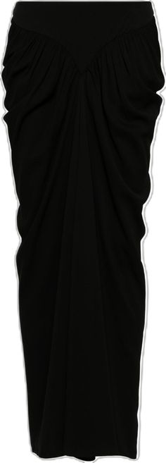 Christopher Esber, Skirt Black, Low Rise, Maxi Skirt, Skirt, Black