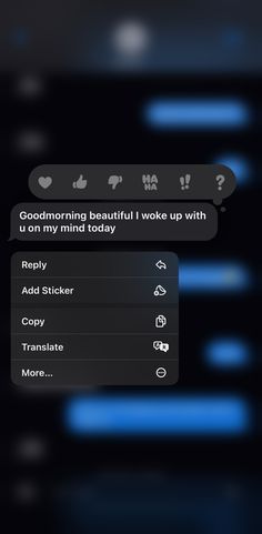 the text message is being displayed on the phone screen, and it appears to be reading good morning beautiful woke up with you on my mind today