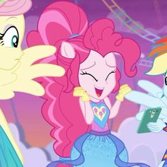 pinkie and her friends are talking to each other