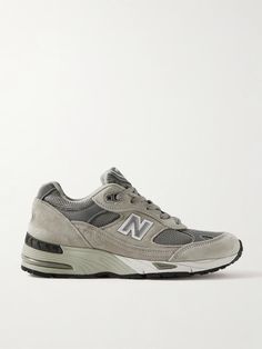 Shop NEW BALANCE MiUK 991 suede and mesh sneakers, Explore the latest NEW BALANCE women's collection today on NET A PORTER Mesh Sneakers, New Balance Women, Net A Porter, Women Collection, New Balance, Porter, Mesh, Sneakers