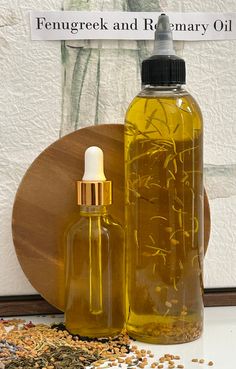 Herbal Rosemary and Fenugreek Hair Growth Oil Available sizes: 2 oz, 8 oz, 64 oz and 128 oz Oils and herbs are infuse for weeks and months. Great for hair hair growth and breakage Section your and apply directly to your scalp 3-5 times per week.  You can also apply to your hair It can also be use as an pre-pop(hot oil treatment) before washing your hair Ingredients: Grapeseed oil, Black Castor oil , Black cumin seed, Haitian Castor oil, Horsetail, Fenugreek, Herbs, Lavender, Peppermint, Pumpkin Body Cream Recipe, Overnight Hair Growth, Black Cumin Seed, Overnight Hair, Hair Ingredients, Quick Hair Growth, Herbal Hair Growth, Natural Hair Growth Oil, Castor Oil For Hair Growth