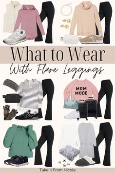 Black Flare Legging Outfit, Black Flare Leggings Outfit, Flared Legging Outfit, Black Flare Pants Outfit, Cozy Lounge Outfits, Outfits With Flares, Flares Outfit, Flare Leggings Outfit, Workout Leggings Outfit