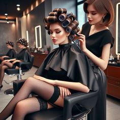 _fdcb95ef-9653-40d5-aef4-f8a33ef6e681 | le_coiffeur2003 | Flickr Beauty Salon Hair Dryer, The Olsen Twins, Stockings Outfit, Olsen Twins, French Maid, Mary Kate, Full House