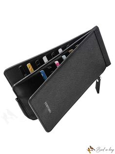 BirdinBag - Versatile Unisex Wallet with 26 Multi-card Slots ÃÂ¢ÃÂÃÂ Ideal for Cellphones Rectangular Card Holder With Card Slots For Organization, Portable Black Rectangular Card Holder, Black Travel Card Holder With Cell Phone Pocket, Travel Black Card Holder With Cell Phone Pocket, Business Card Slots Organizer, Rectangular, Black Rectangular Cases With Card Slots, Versatile Black Phone Bag With Card Slots, Black Cases With Card Slots For Everyday Use, Multifunctional Rectangular Wallets With Interior Card Slots