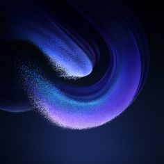 an abstract blue and purple background with some white powder in the middle, on a black surface