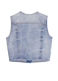 100% cotton Washed Sleeveless Denim Vest, Washed Blue Denim Vest With Button Closure, Washed Cotton Sleeveless Denim Vest, Washed Denim Blue Cotton Vest, Washed Blue Button-up Denim Vest With Pockets, Ripped Denim, Denim Vest, Russia, Mockup