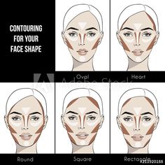 Contour Face, Nose Shapes, Mascara Tips, Face Contouring, Contour Makeup, Contouring And Highlighting, Natural Makeup Looks, Everyday Makeup