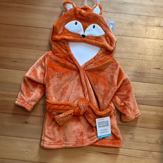 Nwt Super Soft Baby Bathrobe Baby Orange, Baby Bath Robe, Baby Robes, Hudson Baby, Kids Bath, Soft Baby, Baby Bath, Bath Time, Baby Soft