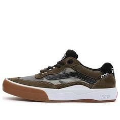 Vans Wayvee 'Brown Gray White' VN0A5JIADOL (SNKR/Skate/Casual/Unisex/Low Top/Non-Slip/Wear-resistant) Urban Brown Skate Shoes With Gum Sole, Sporty Brown Vans Skate Shoes, Brown Skate Shoes With Gum Sole For Skateboarding, Urban Brown Vans Sneakers, Casual Brown Vans Skate Shoes, Vans Brown Skate Shoes With Gum Sole, Brown Vans Skate Shoes With Gum Sole, Tenis Vans, Gray White