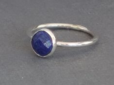 Round Lapis Lazuli Cabochon Rings, Lapis Lazuli Cabochon Rings, Adjustable Round Sapphire Ring With Bezel Setting, Elegant Presentation, Lapis Ring, Lapis Lazuli Ring, Artisan Earrings, Ring Silver, Rings Statement