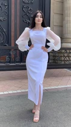 Tea Length Prom Dress, Gaun Fashion, Trendy Dress Outfits, Elegant Dresses Classy, Stil Elegant, Stylish Party Dresses, Stylish Dresses For Girls, Glam Dresses