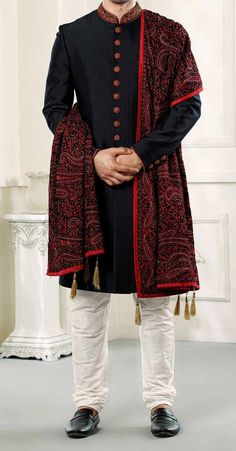 This dress is shipped to you via a fast shipping so that normally the product is delivered to you in 3 to 5 days Custom made men wedding sherwani, Jodhpuri Royal achkan, Indo western/ sherwani Kurta, Indian wedding Suit, Men Jodhpuri sherwani, Indian wear dress, Indo western Fabric Material: High-quality Velvet, Shape:-Plain, Neck:- Stand Collar, Design Styling:- Designer, Slit Detail:- Side Slits, Style: Ethnic Men's wear Indo Western Dress, Button Types:- Fancy Button, Work Details: Neck Handw Long Jodhpuri Suits For Men Wedding, Jodhpuri Wedding Suit, Long Jodhpuri For Men, Indo Western Dress For Men Indian Weddings, Mens Wear Wedding Receptions, Traditional Jamawar Unstitched Suit For Reception, Men Reception Wear Indian, Traditional Bandhgala With Dupatta In Jamawar, Traditional Drape Bandhgala With Dupatta For Reception