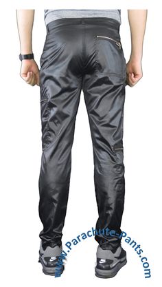 Awesome nylon Countdown Parachute Pants will bring you back to the 80s in no time. Break dancing is optional, and pockets are plentiful. You’ll be making a swooshing noise when you walk. These Countdown Parachute Pants have a tight fit and shiny finish that will really get you noticed. The pants come with two zippered pockets on the right leg and one zippered pocket on the left leg, along with two front zippered pants pockets and one zippered back pocket. There are also zippers at the bottom of Break Dancing, Back To The 80s, Back To The 80's, Zipper Pants, The 80s, Front Zipper, Parachute Pants, Dancing, Tights