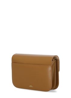 100% Cow leather Luxury Tan Pouch Shoulder Bag, Classic Tan Calf Leather Bag, Designer Soft Leather Shoulder Bag In Tan, Cognac Saffiano Leather Office Bag, Office Saffiano Leather Bag In Cognac, Classic Tan Shoulder Bag With Leather Lining, Designer Tan Leather Shoulder Bag, Tan Calf Leather Crossbody Bag, Office Shoulder Bag In Brown Saffiano Leather