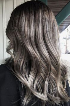 35 Grey Blending Highlights Brunette - Stylish Hair Ideas Grey Hair Lowlights